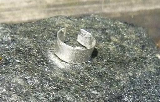 Ear Cuff Small Plain Sterling Silver Ear Wrap Non Pierced Modern Funky Boho Chic Earcuffs or Dreadlock Jewelry