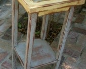 Side Table - Shabby -  Cottage Chic - Wooden Furniture - Accent Table