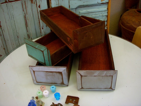 Wooden Library Drawer - Wedding - CD Storage - You Choose Color