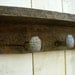 Rustic Wall Decor - Shelf - Five Railroad Spike Hooks - 32 Inch - Handcrafted You Choose Color