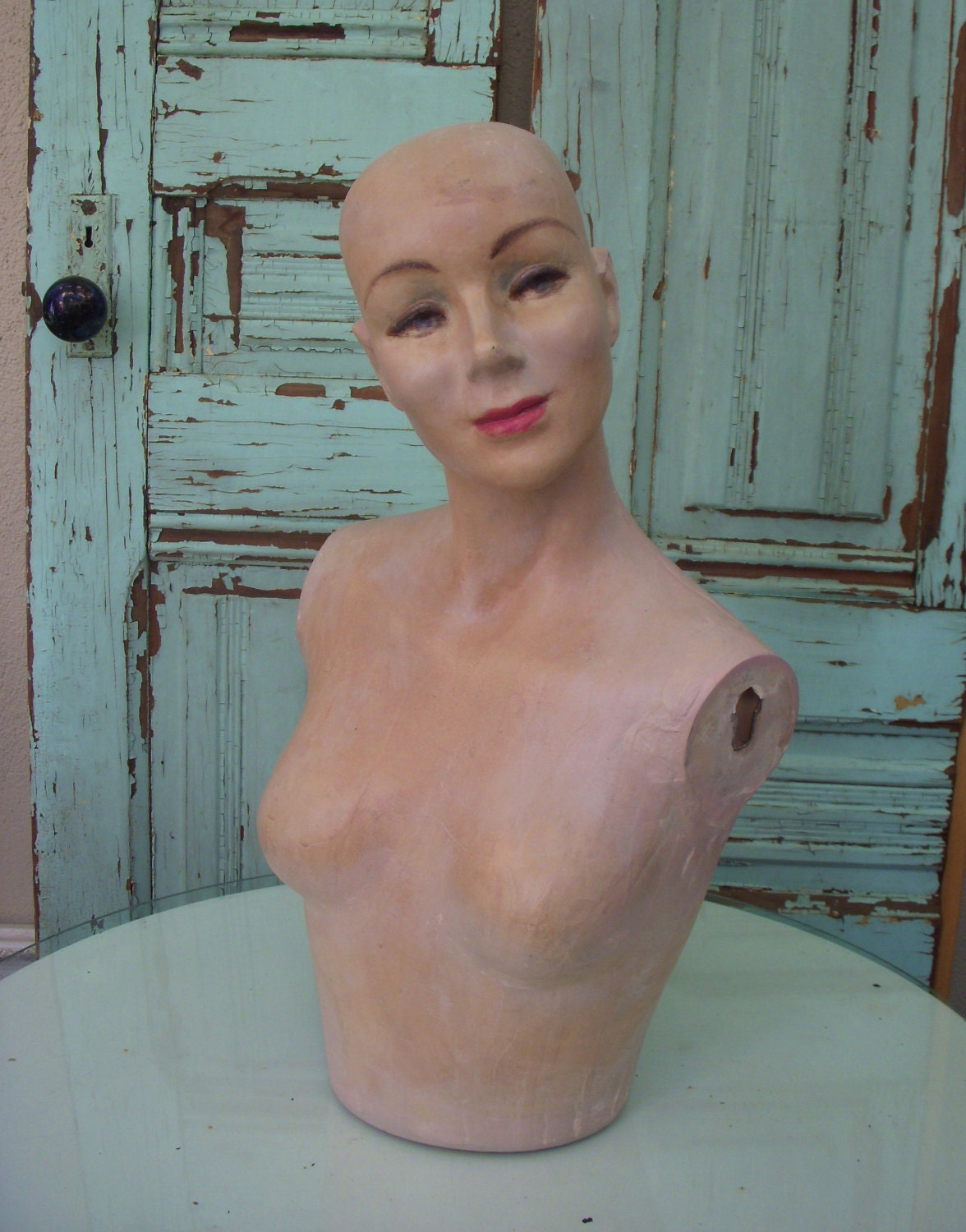 antique mannequin bust