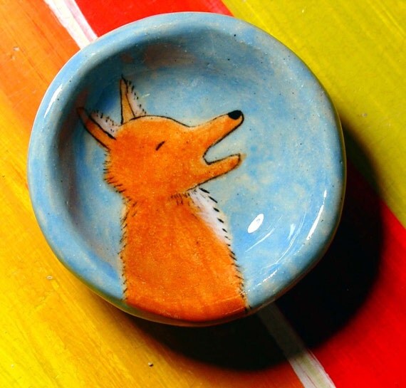 Singing Fox - Pinch Pot