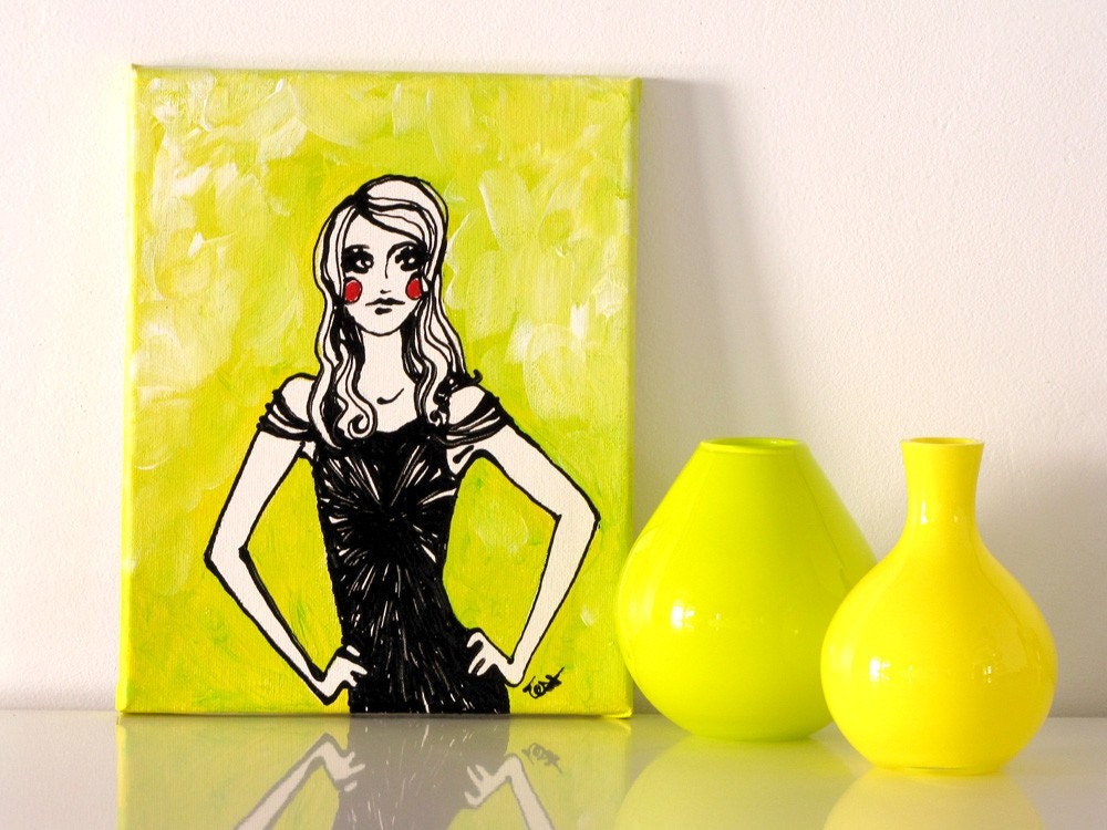 Lorraine - Original Acrylic Painting, 8x10
