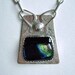 SALE - Sterling Fused Glass Necklace