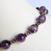 Amethyst choker necklace, semi precious jewelry, purple, beaded necklace, unique jewelry, beaded jewelry, classic necklace, gift for her