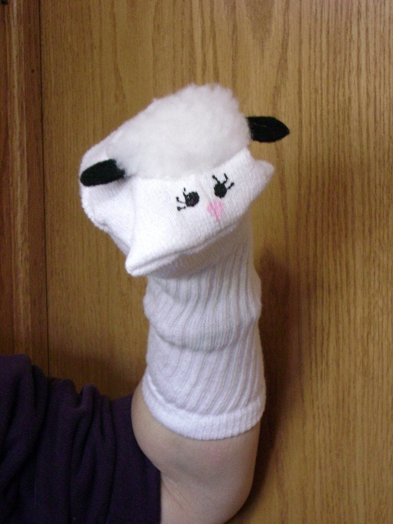 Momma Sheep Sock Puppet