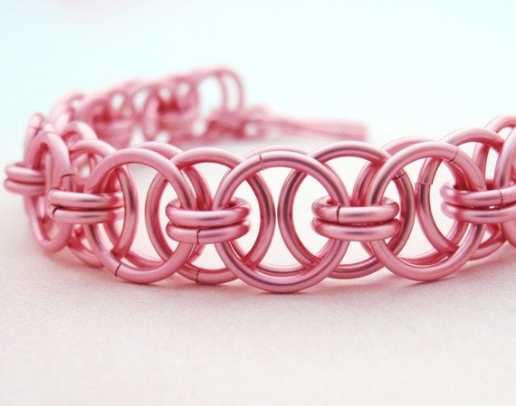 Parallel Chain or Helm Weave Chainmaille Bracelet Kit - Your Pick of 1 or 2 Colors
