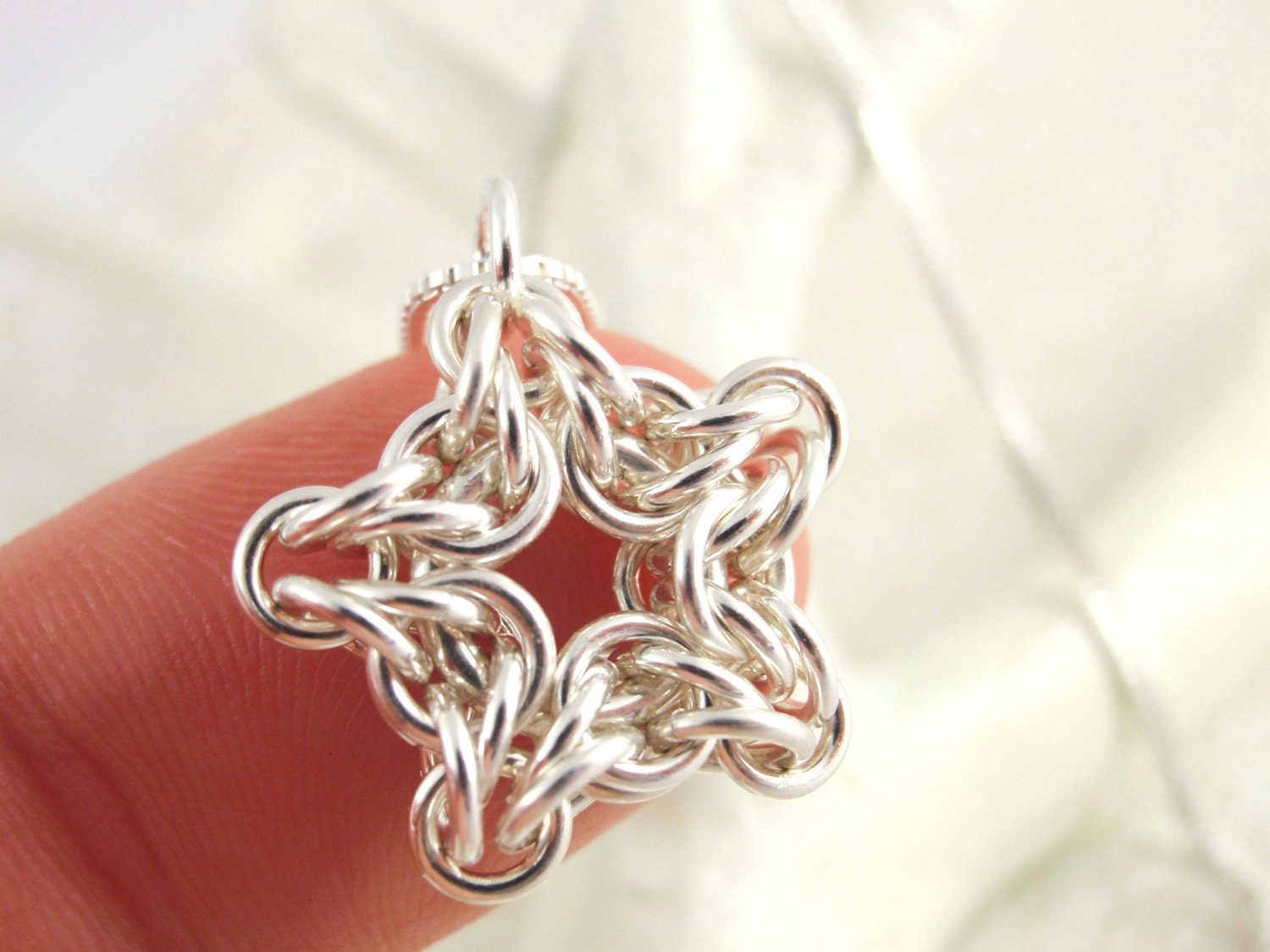 Twinkle Twinkle Little Sterling Silver Star Kit - Pendant, Charm or Shiny Bling - Versatile Chainmaille