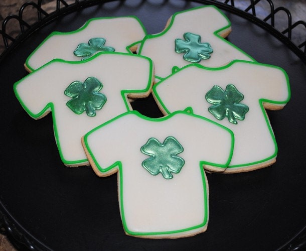 St. Patrick's Day Clover Shirt Cookies - 1 Dozen Il_170x135