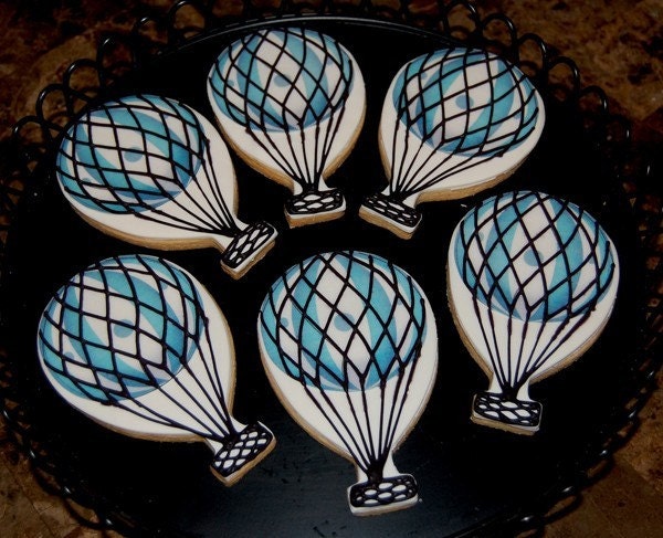 Old Fashioned Hot Air Balloon Cookies - Half Dozen
