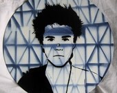 Justin Bieber Spray-Painted on Record (Vinyl) BUY any 3 RECORDS get a 4TH FREE
