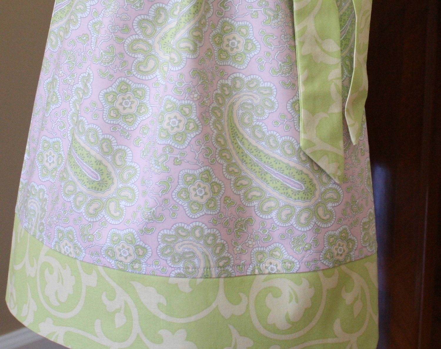 Pillowcase dress Easter tatum house soft lilac green ivory baby toddler girls