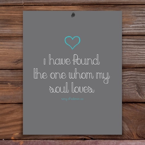 song of solomon in blue - 8x10 print