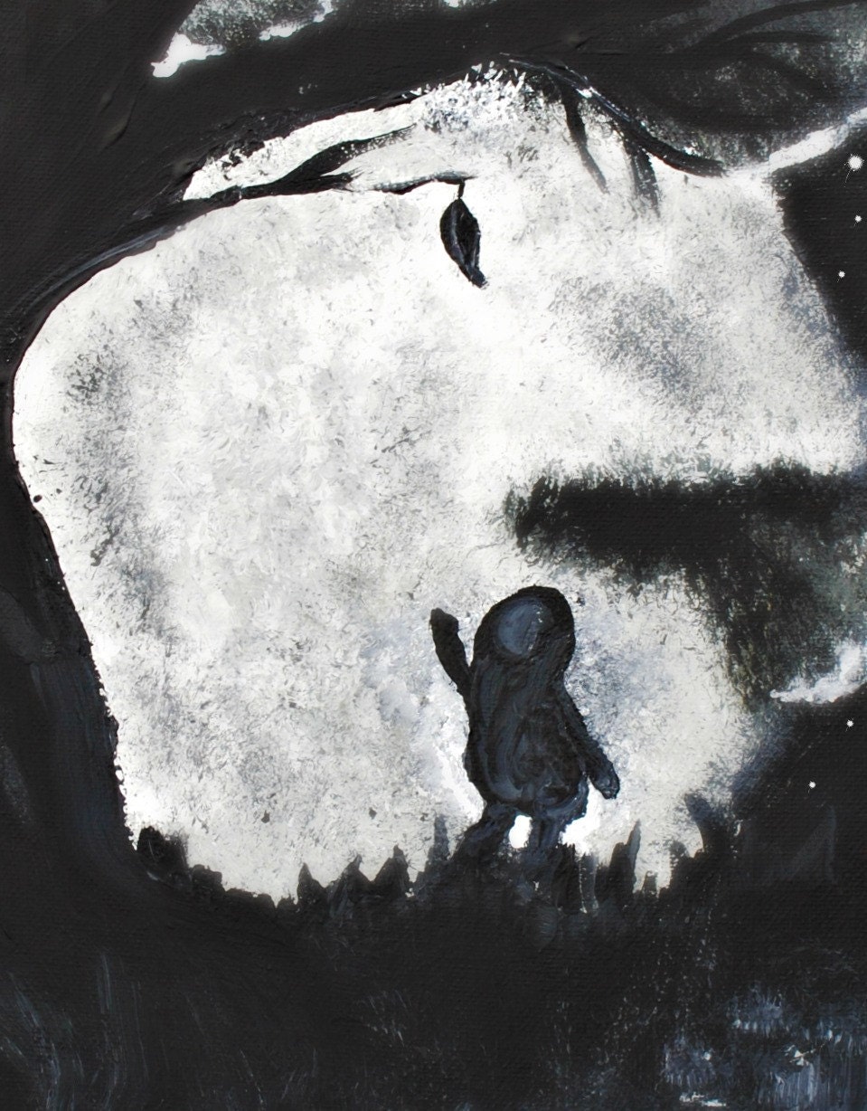 Children Decor, Monster Art, Just Out Of Reach