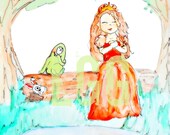 Children Decor, Fairytale Print, Princess art, But I am NOT a frog