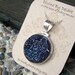 SALE...Midnight Blue Druzy Necklace...OOAK