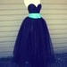 Plus Size Floor Length Adult Tulle Tutu Skirt with Satin Ribbon Sash Customize Your Colors