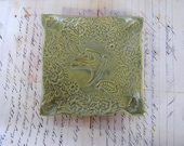 Green Bird Trinket Dish Made to Order