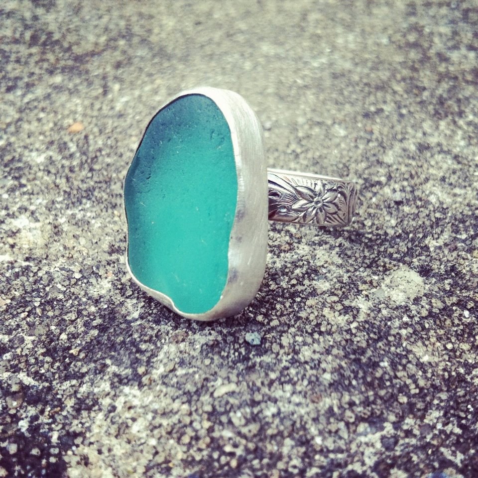 CUSTOM Sea Glass Ring