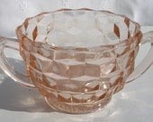 Depression Glass American Pattern Sugar Bowl
