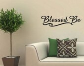 Blessed Be Pagan Wiccan Vinyl Wall Art Decal - arwendesigns
