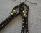Gunmetal Chain Earrings