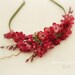 Floral headband, pink flower crown, hair accessories, romantic floral head piece - Francesca