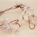 Boho bridal head piece - Diana - woodland crown, flower crown, wreath, weddings