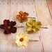 Changing seasons - autumnal floral bobbies