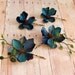 Wood sprite - deep teal blossom bobbies