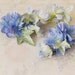 Blue flower clips, periwinkle floral clip set, wedding hair accessory - Fairytale