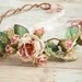 Tea roses - pink rose crown - LAST ONE