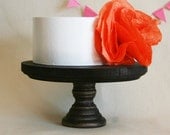 Small Dark Wood Cake Stand