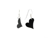 The Dark Hearts (Upcycled Black Floppy Disk Earrings)