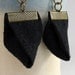 Black Origami Kimono earrings