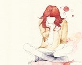 Girl Reading 5x7