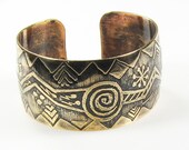 Shaman's Ritual Domed Cuff Bracelet - Size 4 - 5