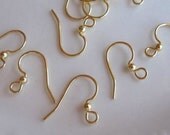 Gold plated earring hooks upgrade