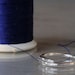 Sterling sewing needle ring. Made to order, open or closed