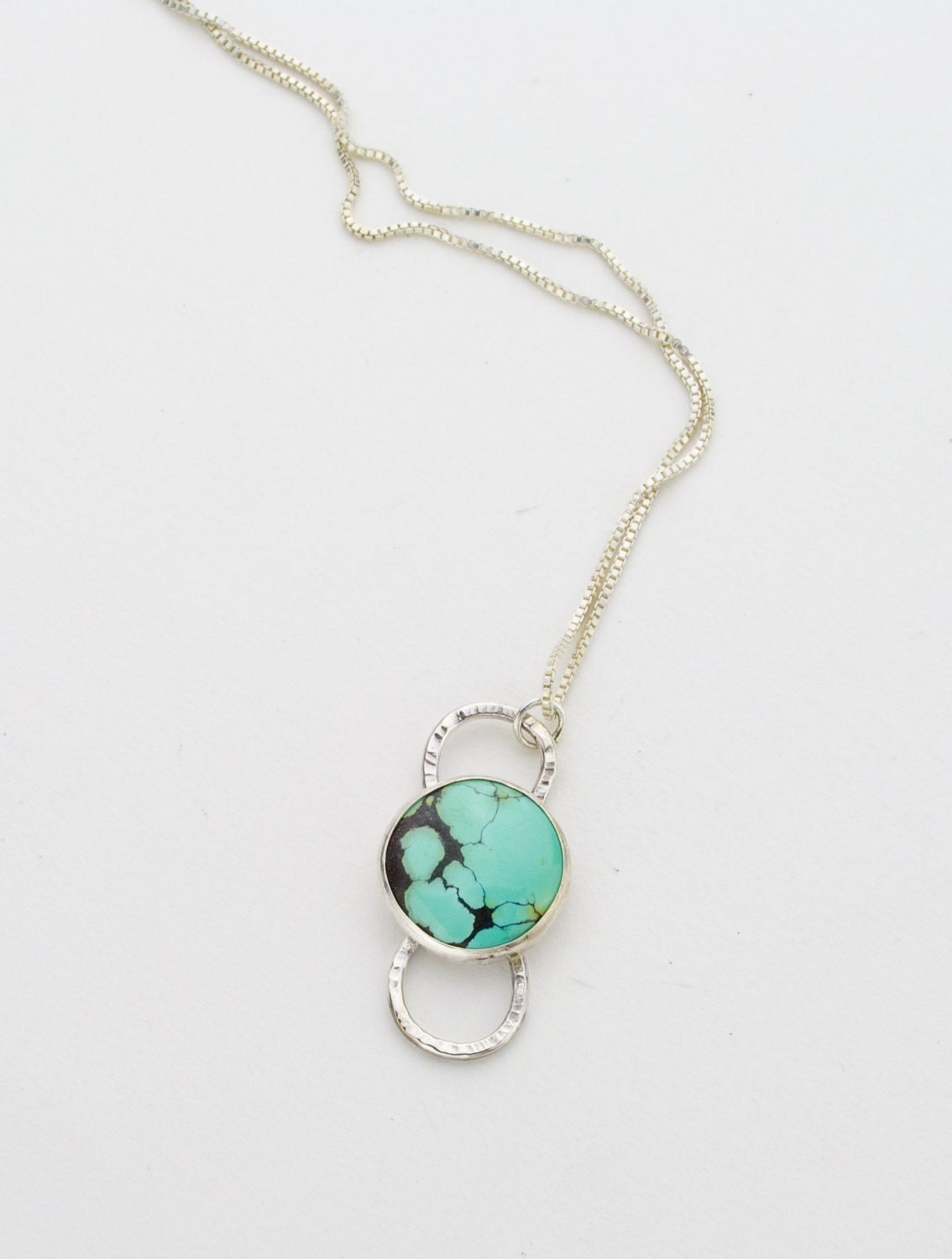 Turquoise Saturn Mini Bracelet in Sterling Silver- Interchangeable Topper