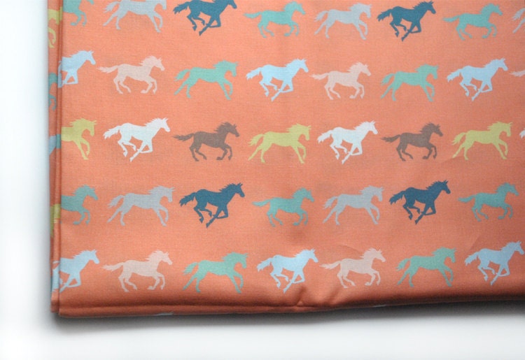 gallop - horse fabric - original fabric - fat quarter