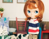 Blythe Stripe MTM -T Red