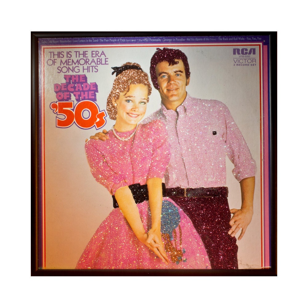 Glittered 50s Music Album