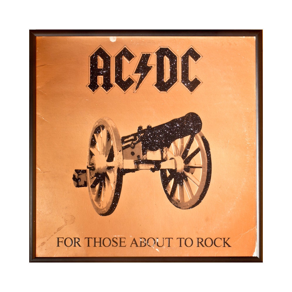 Glittered AC/DC For Those About to Rock Album