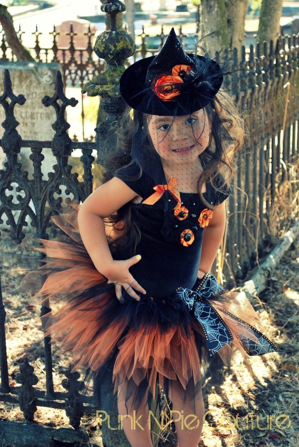 Coco The Couture Witch Halloween Costume 4 pc. set  Customize with your own colors.