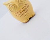 Dr. Seuss  quote  - owl in butter yellow