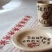 santa cookie plate  and cup set - same day shipping