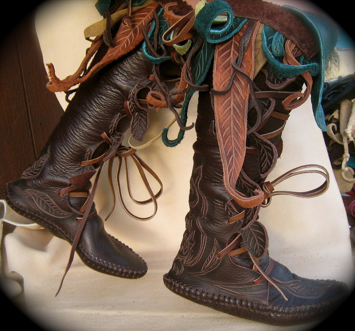 Knee High Owl Forrest Boot