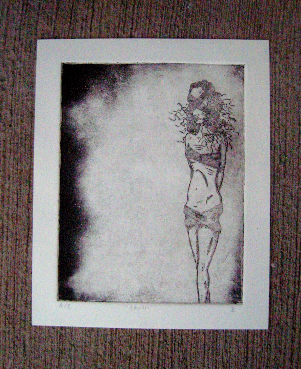 Truth - Original Etching Print 11x9