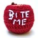 Bite Me Apple Jacket Cozy handmade